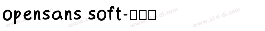 opensans soft字体转换